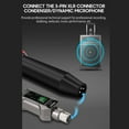 thumbnail image 3 of JAYETE C-01 UHF Professional Wired to Wireless Microphone Converter Micphone & Receiver 500~980MHz Receiving Transmission Compatible with Dynamic/Condenser Microphone with 48V Phantom Power, 3 of 7