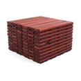 thumbnail image 5 of 3rd Street Inn Acacia Wood Deck Tiles - Clay Finish - Straight - 20 Pack, 5 of 6