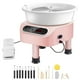 thumbnail image 1 of Llanta de cerámica VEVOR Direct Drive, 350 W, 25 cm, con 18 herramientas, color rosa, 1 of 9