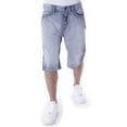 thumbnail image 1 of Pelle Pelle Buster Baggy Denim Shorts White Washed, 1 of 1