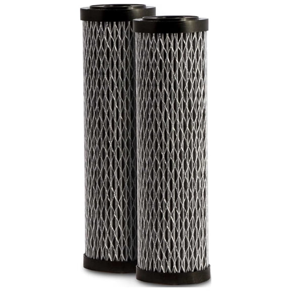 Sagan Life UltraFlo 10 Filter, Universal 10" Filter Replacement, Removes Bacteria, Virus, Parasites, Lead; Purifies up to 2000 gallons, Under-sink filtration for homes, motor homes, RVs,Survival- 2PK