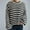 #4Black, variant on Byworldtasic Women's Oversized Sweatshirt Knit Striped Drop Shoulder Sweatshirt Crew Neck Long Sleeve Sweater