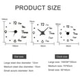 thumbnail image 2 of POINTERTECK Wall Clock Large DIY 3D Roman Numerals Mirrors Surface Luxury Big Art Clock US, 2 of 11