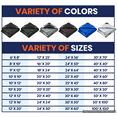 thumbnail image 4 of Protarp 22 Mil Extreme Heavy Duty Tarp Camping Tarpaulin Waterproof Cover, Brown/Black 20′ X 30′Ft, 4 of 7