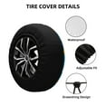 thumbnail image 2 of Sikiie Cartoon Goose PVC Leather Spare Tire Wheel Cover Spare Tire Cover, for Car Truck SUV Camper Trailer Universal Fit(14-17in)-17 inch, 2 of 6