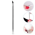 thumbnail image 1 of TABLZONE 4Pcs Cuticle Tools for Nails Stainless Steel Nail Scraper and Pusher for Home Use, 1 of 8