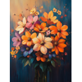 thumbnail image 1 of Qisvanset 12x16 Inch Retro Flower Psalm Canvas Wall Art, Colorful Scripture Art Gift for Household Interior, 1 of 8