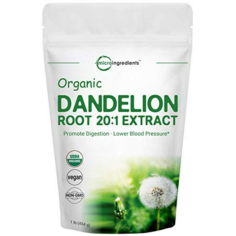 Sustainably US Grown, Organic Dandelion Root Powder, Pure Dandelion Supplement, 1 Pound (16