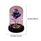 thumbnail image 3 of Adornos de San Valentín, regalos de San Valentín, rosa de papel de aluminio recubierta de vidrio, flor eterna, regalo creativo para vacaciones, luz nocturna LED luminosa, rosa decorativa., 3 of 7