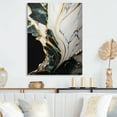 thumbnail image 2 of Designart Abstract Geode Gold And Green Marble III Canvas Wall Art, 2 of 5