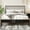 Black, variant on Euroco Bamboo Wood Spindle King Size Platform Bed with Tall Headboard, Bohemian Bed Frame with Wooden Slats and Metal Support, Mid-Century Modern Style, Black