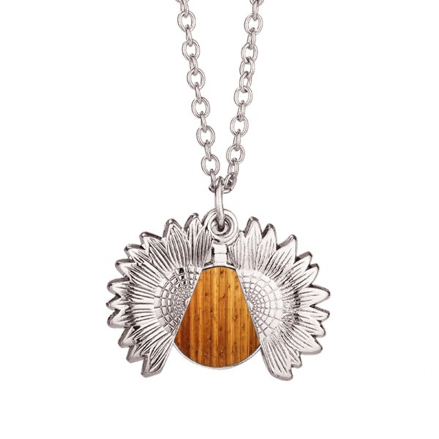 Piso de madera Wallpaper textura naranja Collar de girasol collar collar collar colgante