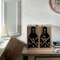 thumbnail image 6 of Furniture of America Tulum Wood Multi-Storage Wine Rack, Reclaimed Oak, 6 of 6