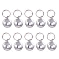 thumbnail image 1 of BRIGHTFUFU 10 cascabeles pequeños para collar de perro, cascabeles, accesorios colgantes para gato, cachorro y gatito (plata, 18 mm), 1 of 7