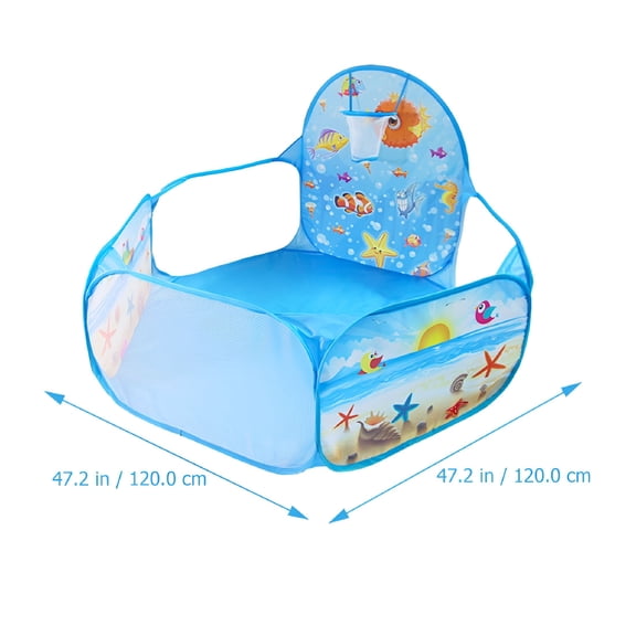 LAMIRO Ball Pit Foldable Kids Ball Pit Play Tent Basketball Tent for Indoor Outdoor