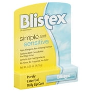 Blistex Simple and Sensitive Lip Moisturizer, 0.15 oz