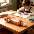 thumbnail image 6 of 3D Plush Desktop Animal Pencil Case, Soft Stuffed Zipper Pouch for Office Supplies Desk Accessories, Fun Brown Design Writing Tool Storage Organizer for Cosmetics Gadgets Gift, 6 of 8