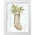 thumbnail image 1 of Talent, Kelley 19x24 White Modern Wood Framed Museum Art Print Titled - Christmas Knitted Stocking, 1 of 4