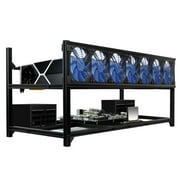 Kingwin bitcoin miner rig case with 6 or 8 GPU mining stackable frame