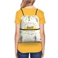 thumbnail image 4 of Vsdgher Golf Icons And Golfer Drawstring Backpack Water Resistant String Bag Sports Sackpack Gym Sack for Men Women, 4 of 6