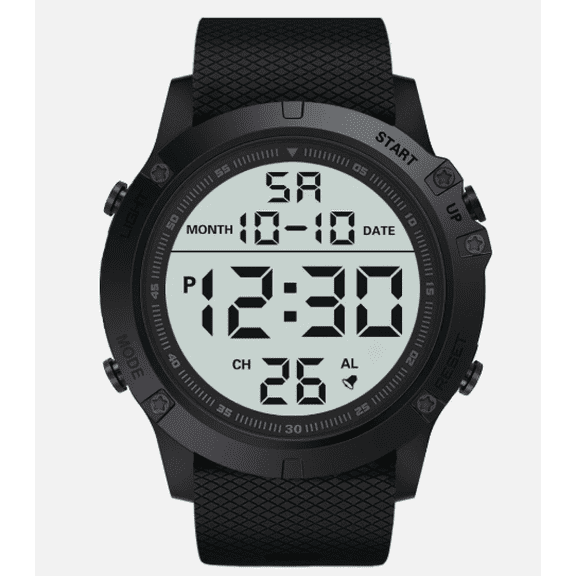 Men’s Waterproof Digital Sports Watch – Military Tactical Wristwatch with LED Backlight, Alarm & Stopwatch