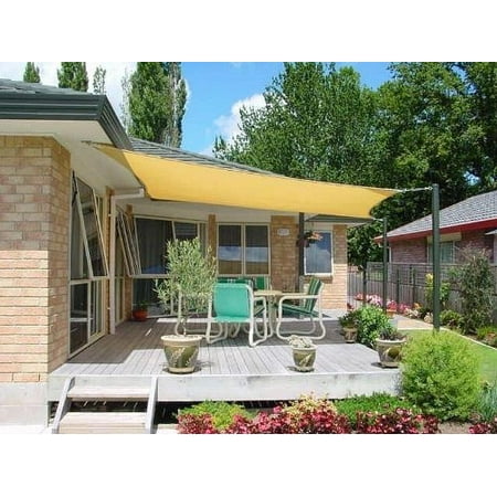 Petra S 20 Ft X 20 Ft Square Desert Sand Sun Sail Shade Durable