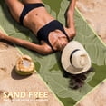 thumbnail image 4 of Toalla Eunzel Beach de secado rápido 180 x 81 cm sin arena, color verde, 4 of 7