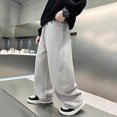 thumbnail image 2 of CAUYDY Kid's Fall Pants Loose Fit Casual Winter Suitable for Medium and Large Boys Sports Pants Sweatpants Trend Grey Sizes 9-10 Years, 2 of 9