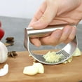 XINGJIU MultiFunction Manual Garlic Presser Curved Garlic Grinding