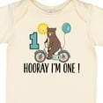 thumbnail image 4 of Inktastic 1st Birthday Bear on Bicycle 1 Year Old Boys or Girls Baby Bodysuit, 4 of 5
