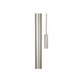 thumbnail image 3 of 62" Brushed Nickel Metal Stick Floor Lamp w/ White Fabric Drum Shade, 3 of 4