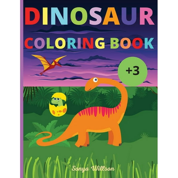 Dinosaur Coloring Book: My First Book of Coloring, (Paperback)