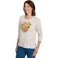 thumbnail image 3 of Alfred Dunner Womens Petite Harvest Basket Top, 3 of 4
