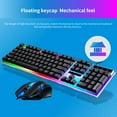 thumbnail image 4 of Xinyolin 2Pcs/Set G21B Office Mouse Backlight Wired USB Mechanical Gaming Keyboard Mouse for Office, 4 of 8