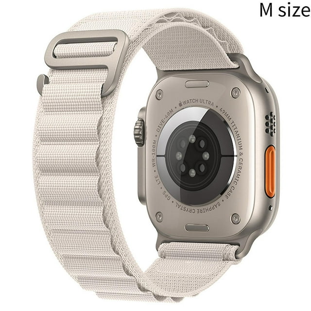 Lishi Adjustable Nylon Braided Loop Strap for Watch - Compatible with 38/40/41mm and 42/44/45/49mm