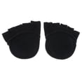 thumbnail image 3 of Abbraccia 3xInvisible No Show Five Toe Half Feet Socks Fingerless Half Socks Black, 3 of 10