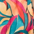 thumbnail image 4 of Nicole Miller Abstract Floral Print Slip on Satin Maxi Dress-Orange / S, 4 of 5