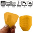 thumbnail image 3 of 24PCS Silicone Heat resistant Cup Mousse Cake Cup Cake Baking Mold DIY - style:style1, 3 of 5