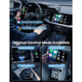thumbnail image 4 of Adaptateur Sans Fil Carplay & Android Auto Mini Chargeur de Voiture Wifi BT Plug&Play Boîte Universelle, 1 * Chargeur de Voiture Adaptateur Sans Fil Carplay, Noir, 4 of 5