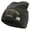 Dk Grey, variant on US Paratrooper Veteran Embroidered 8 Inch Knitted Short Beanie - Black OSFM