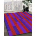 thumbnail image 3 of Ahgly Company Machine Washable Indoor Rectangle Transitional Medium Violet Red Pink Area Rugs, 7' x 10', 3 of 7