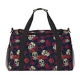 thumbnail image 1 of Easygdp Roses Skulls Bolsa de Gimnasio, Bolsa de Viaje Duffel, Bolsa de Fin de Semana con Compartimentos, Bolsa de Mano para Noche, 1 of 7