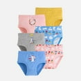 thumbnail image 2 of Baby Girls Cartoon Animals Soft Cotton Panty Briefs 2-11 Years Little Girls' Underwear Pack of 6, 2 of 8