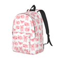 thumbnail image 2 of Naloa Canvas Backpack for Men Women Kawaii Pigs Print Rucksack Casual Travel Daypack Large and Small Durable College Tote Satchel Bookbag for Teens, 2 of 8