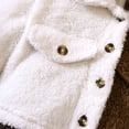 thumbnail image 5 of Zshosam Girls Warm Fleece Button Down Shirt Jacket(Brown,4-5 Years), 5 of 6