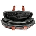 thumbnail image 5 of WELLINGTON | 21” Leather Carry-All Two-Tone Laptop Duffel, 5 of 8