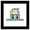 Black Framed Version, variant on Gallery Pops Sanrio Pompompurin - Pompompurin Sticker Graphic Wall Art, Unframed Version, 12" x 12"