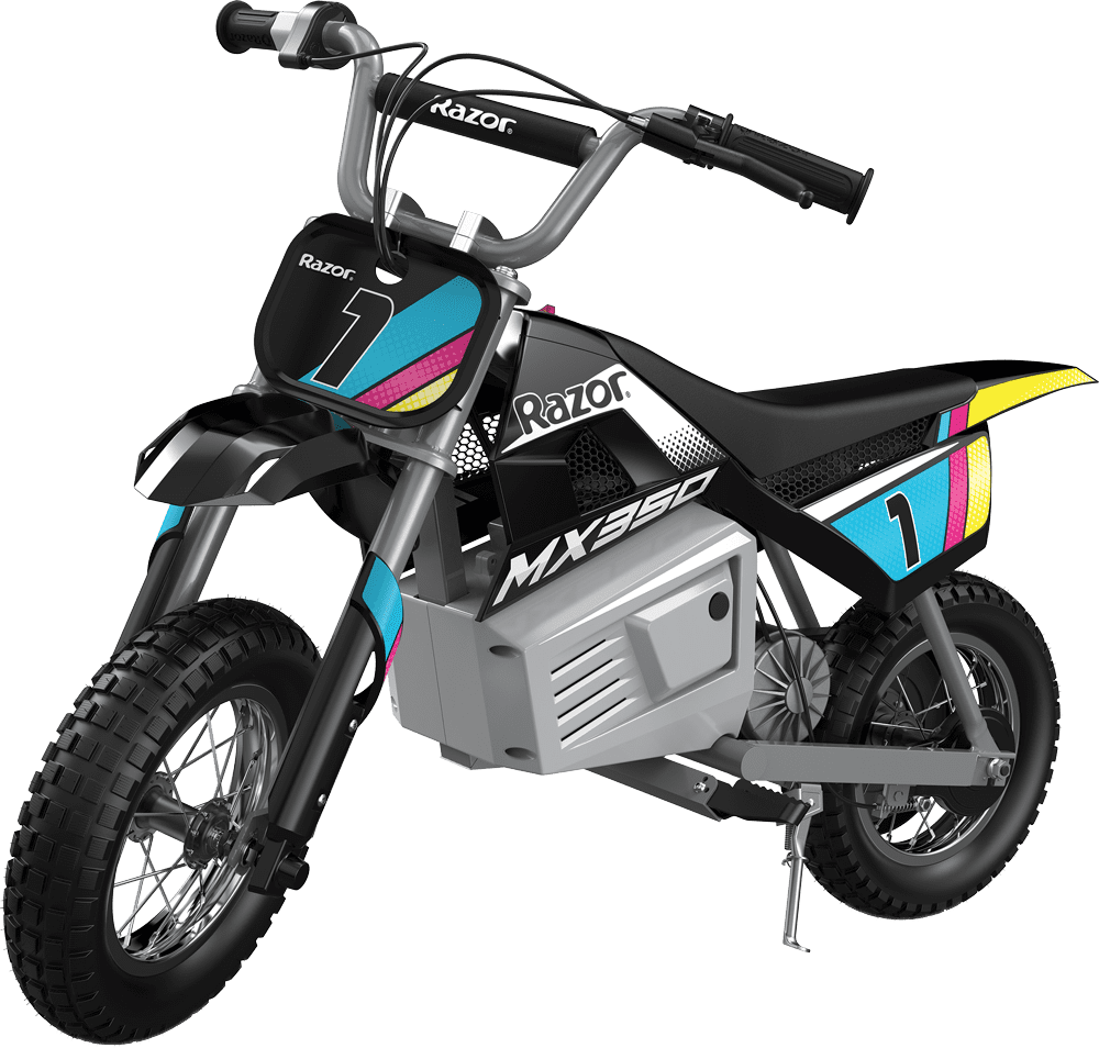 cien Tender Gracias Razor Miniature Dirt Rocket MX350 Electric-Powered Dirt Bike - Black with  Decal Included, 24V Electric Ride-on Motocross Bike for Kids 13+ -  Walmart.com