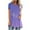 Purple, variant on Fesfesfes Women's Shirts Fashion Women Fashion Short Sleeve Round Neck Printed Long T-shirt Blouse Loose Tops Womens Tops 12(XXL)
