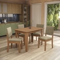 thumbnail image 1 of Juego Comedor Kappesberg 1.2m con 4 Sillas Luna Canela/Beige, 1 of 8
